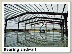Interior perspective facing bearing endwall